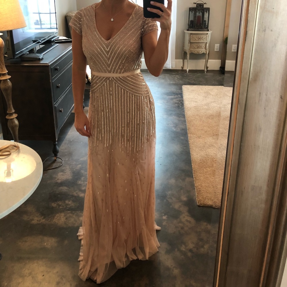 Arianna Papell Blush Gown